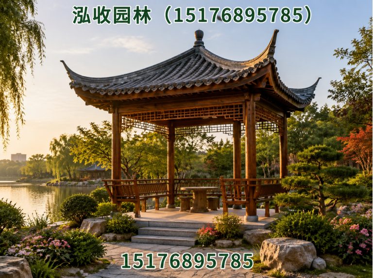 镇江防腐木凉亭展示图